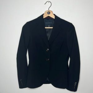BANANA REPUBLIC Black Tapered Waist Blazer Sz 00P‎